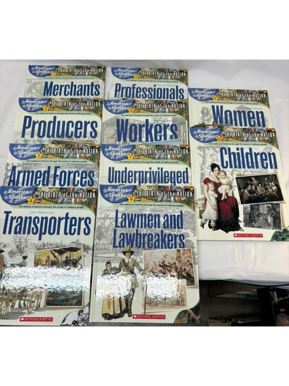 10 BOOK SET America Speaks: Birth of a Nation HC Children's History Homeschool